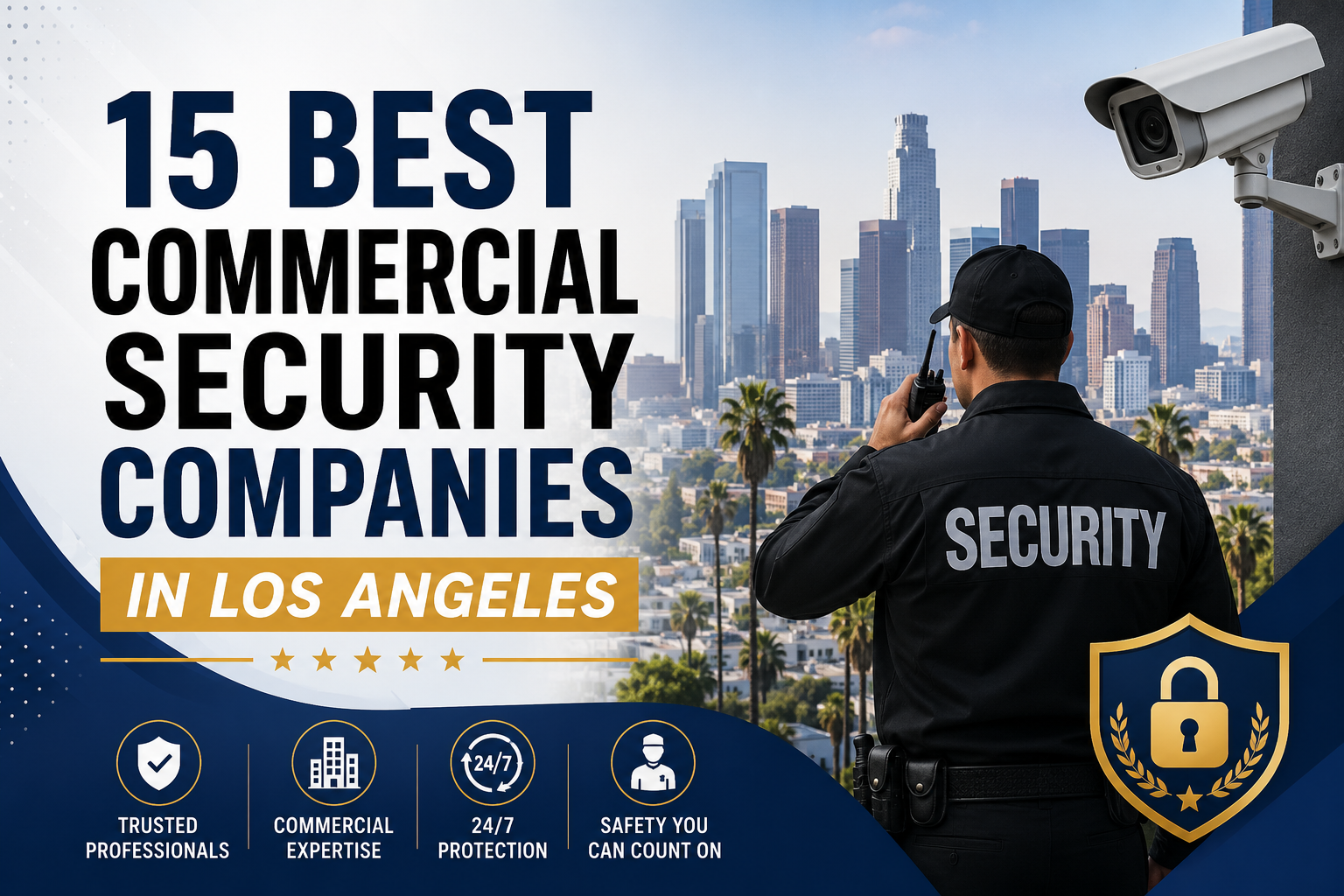 Photography illustrating “15 Best Commercial Security Companies in Los Angeles”